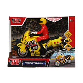 Мотоцикл игрушечный Спорт MOTOFIG-15PLSRT-YE
